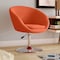 Manhattan Comfort Hopper Swivel Adjustable Height Chair in Orange and Polished Chrome AC036-OR - alternate 2
